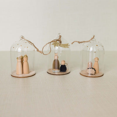 Nativity Cloche Ornaments | Set of 3