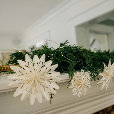 Paper Snowflake Garland