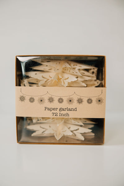 Paper Snowflake Garland