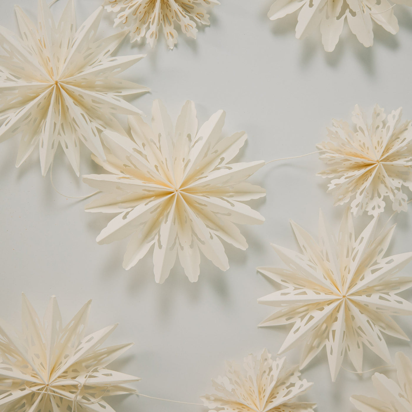Paper Snowflake Garland