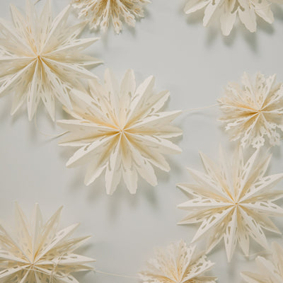 Paper Snowflake Garland