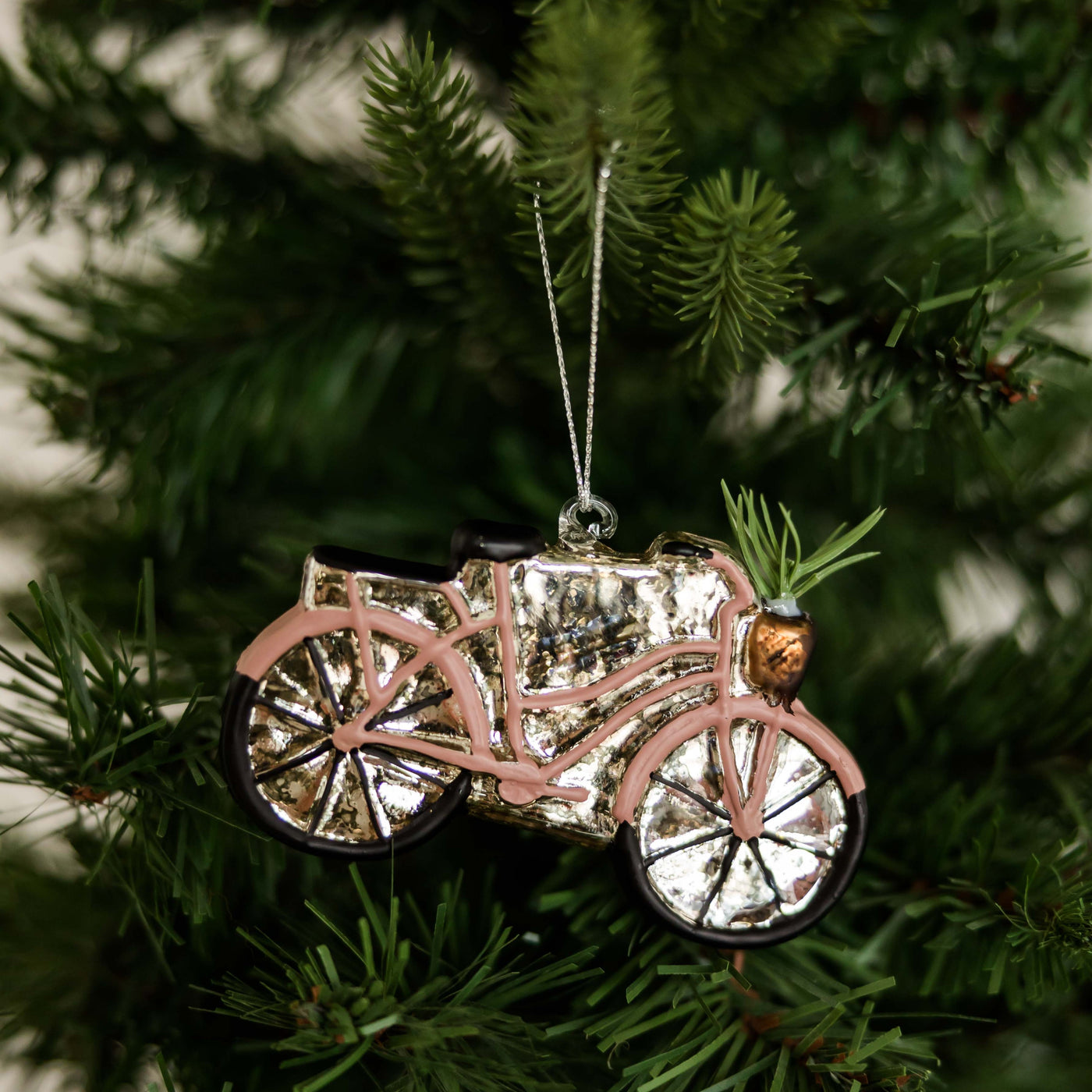Hand Painted Bicycle Ornament | 2 Colors