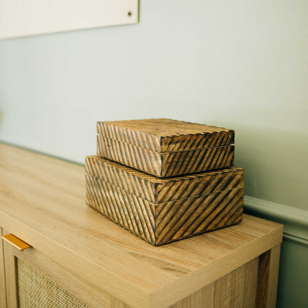 Wooden Carved Nesting Box