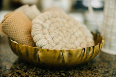 Wool Felt Ball Trivet | 3 Colors