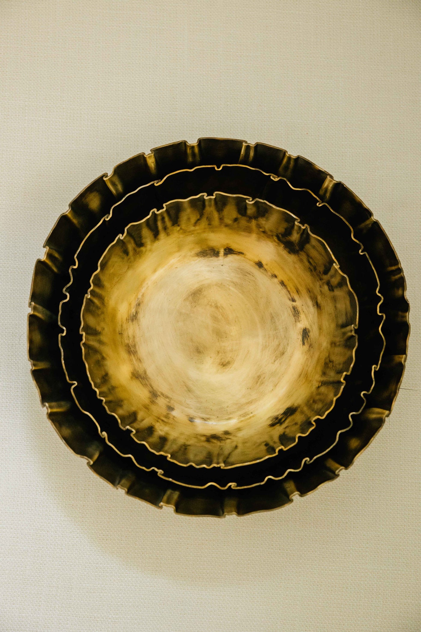 Pleated Gold Bowl | 3 Sizes