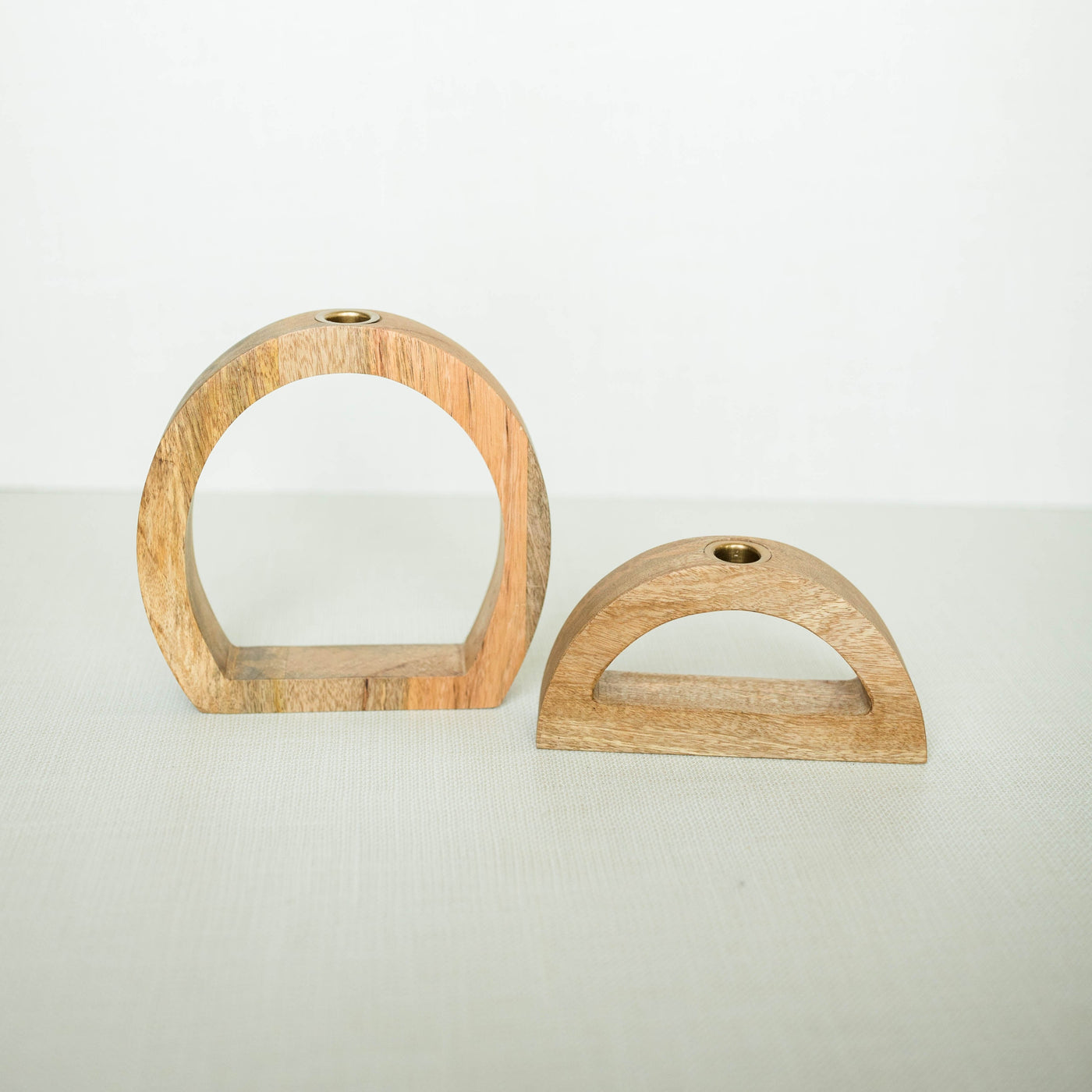 Wooden Arch Taper Holders | 2 Sizes