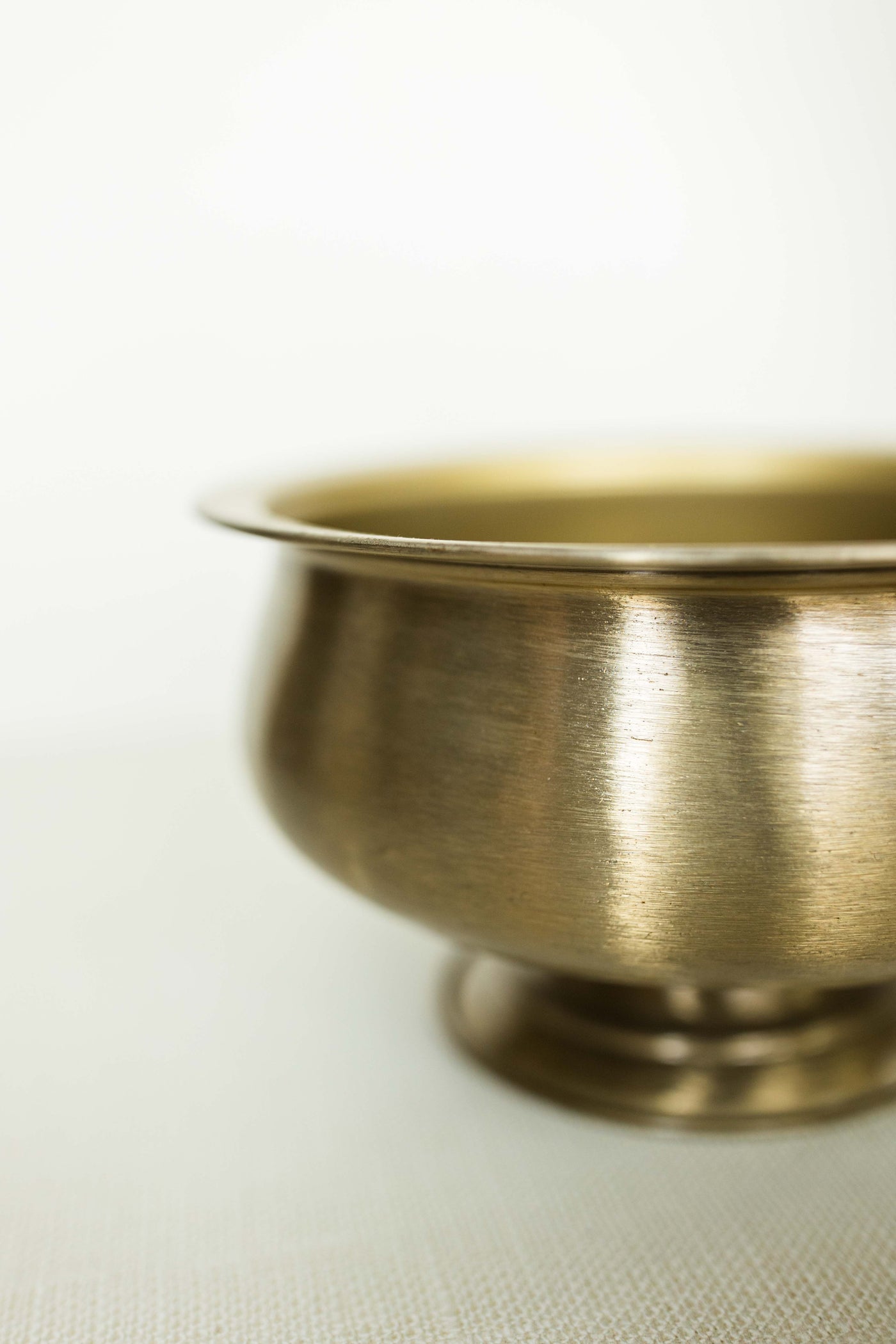 Tulip Footed Brass Bowl