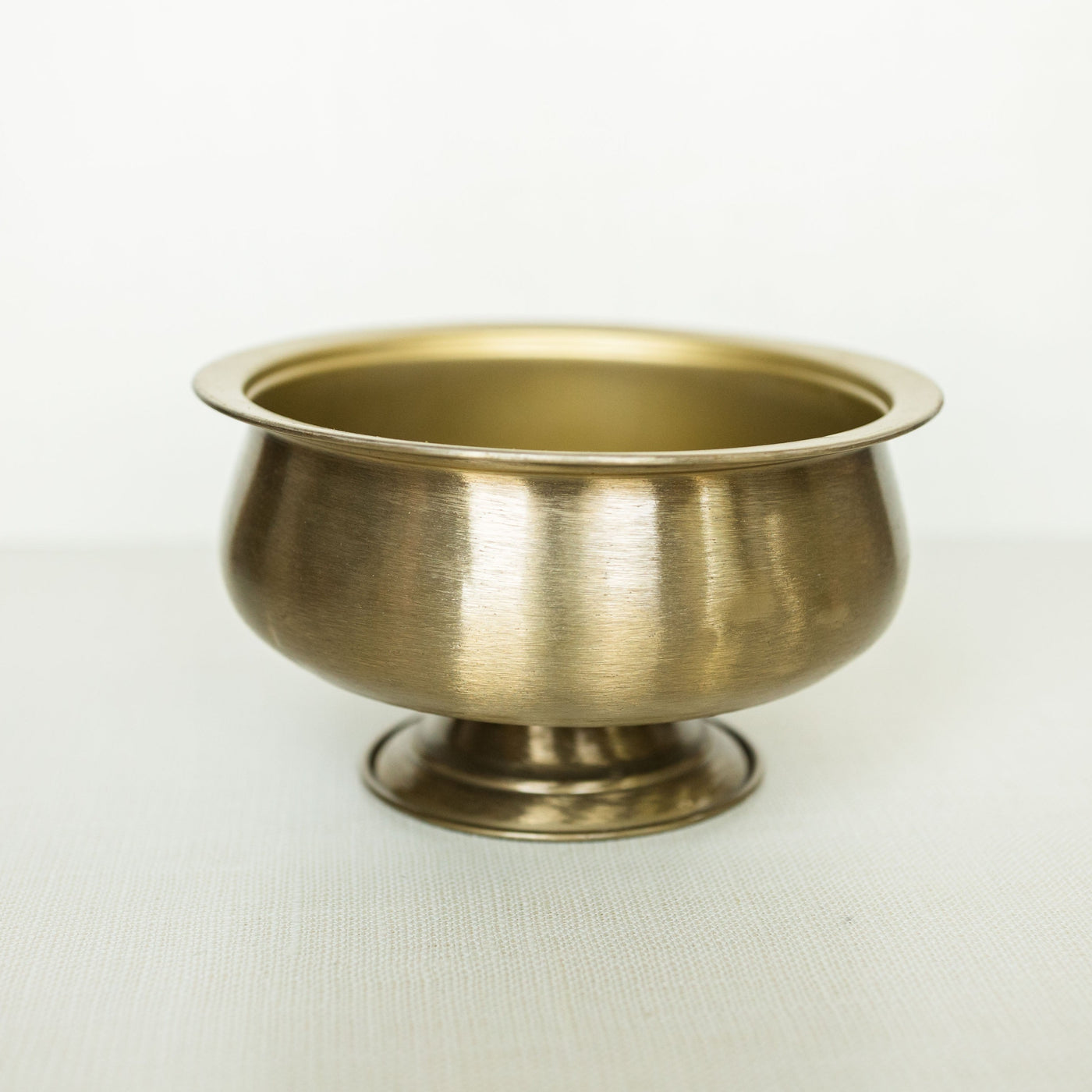 Tulip Footed Brass Bowl