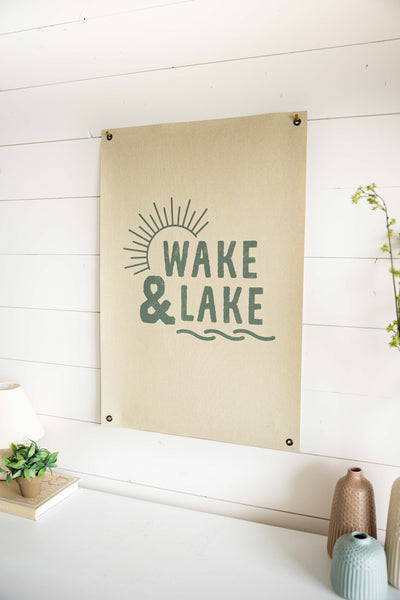 Wake & Lake | Canvas Banner