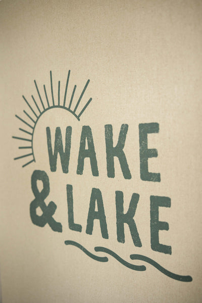 Wake & Lake | Canvas Banner