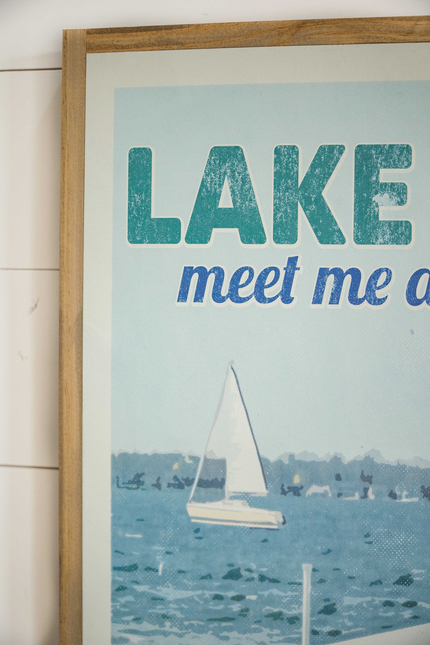 Lake Life Vintage Poster