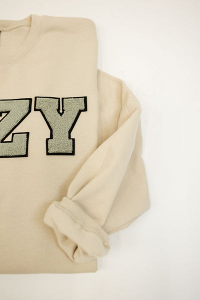 COZY | Varsity Letter Sweatshirt