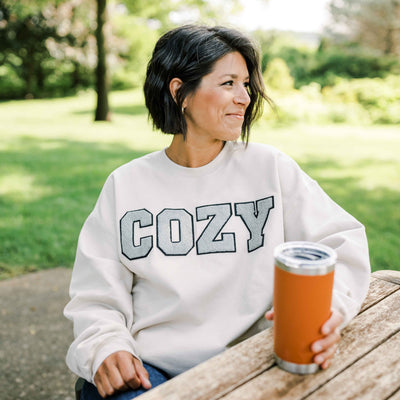 COZY | Varsity Letter Sweatshirt