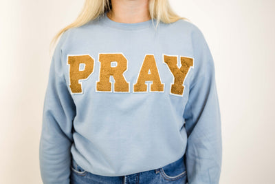 PRAY | Varsity Letter Sweatshirt