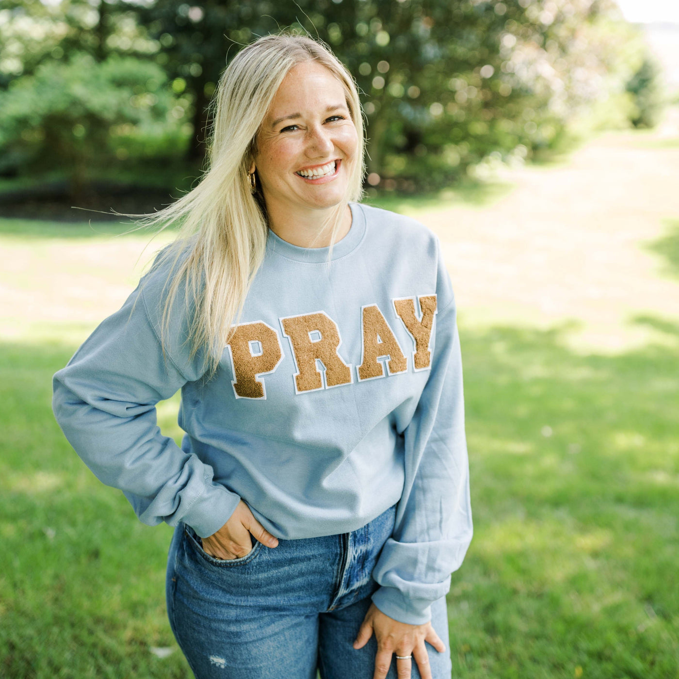 PRAY | Varsity Letter Sweatshirt