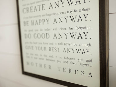 Love Them Anyway | Mother Teresa