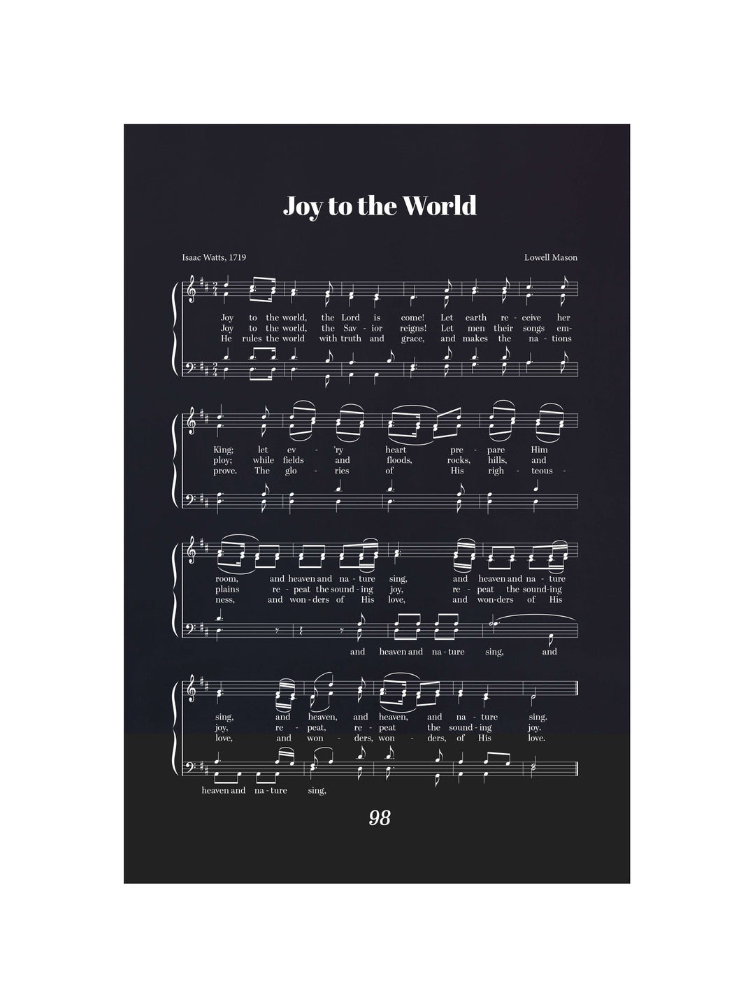 Joy to the World | Sheet Music – Joyfully Said