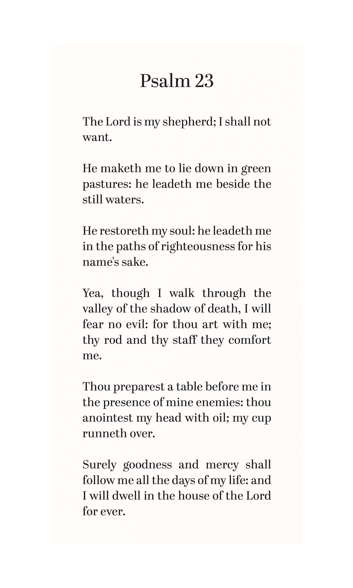 Psalm 23