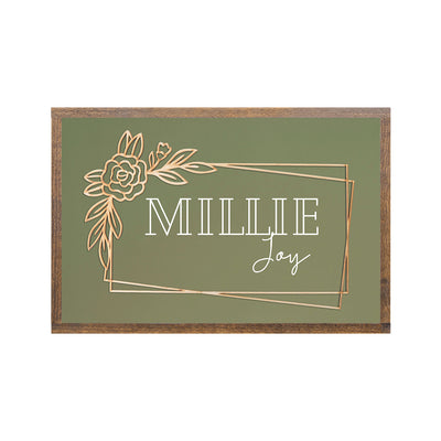Floral Custom Name Art | Multiple Font Options