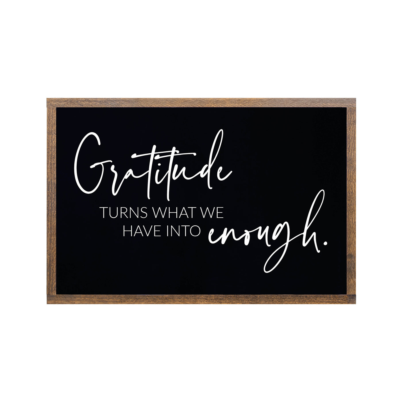 Gratitude Turns Into Enough