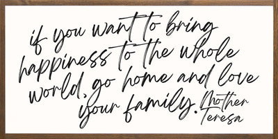 Love your Family | Mother Teresa