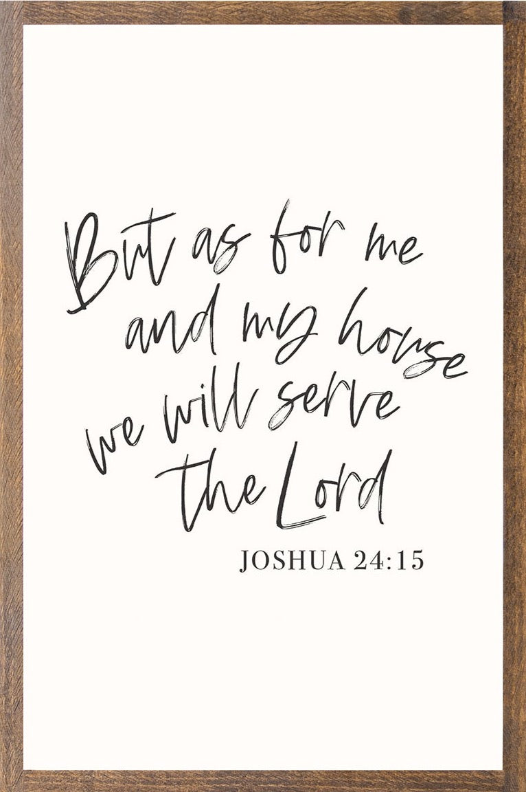 But As For Me And My House
