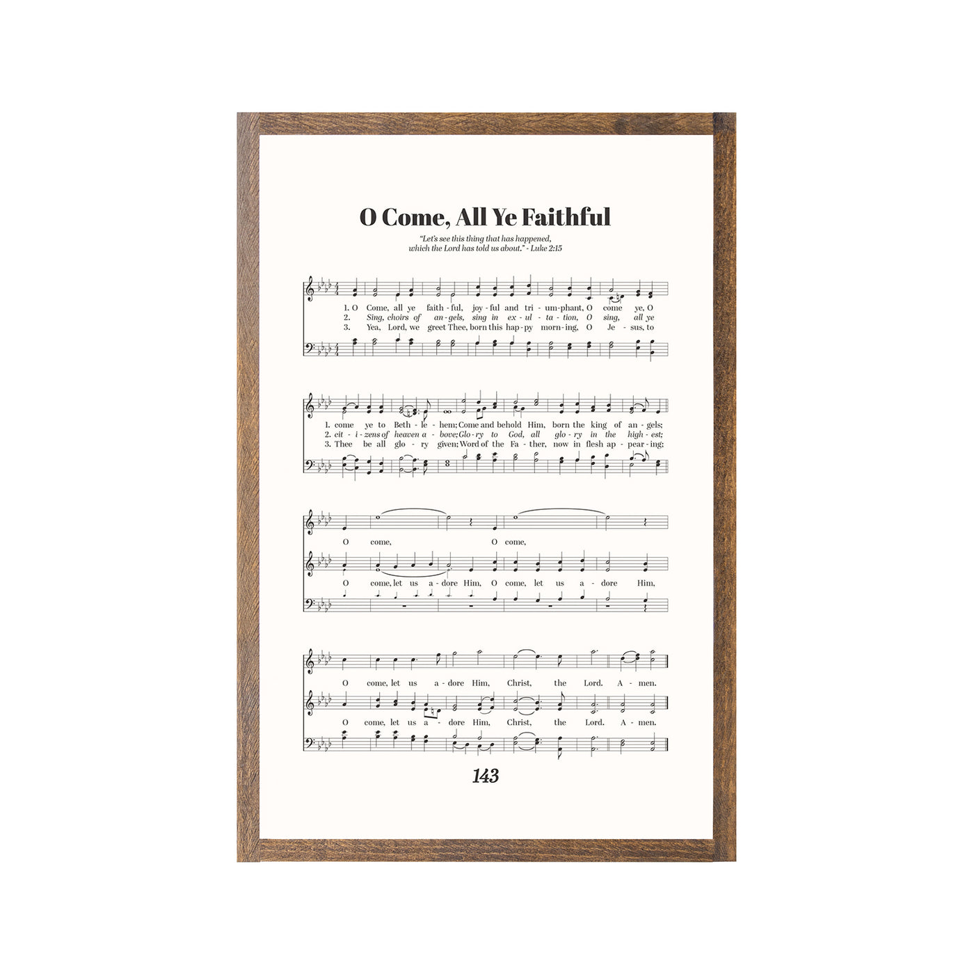 O Come All Ye Faithful | Sheet Music