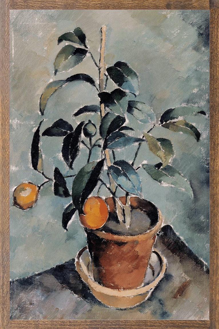 Orange Plant | Vintage Art