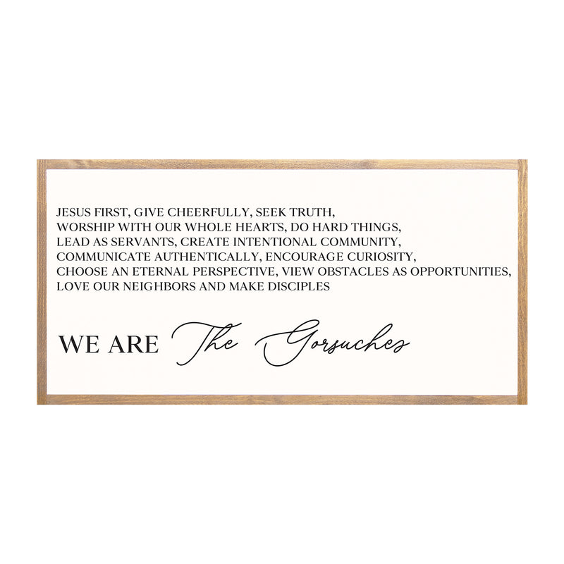 Family Manifesto | Personalized