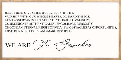 Family Manifesto | Personalized