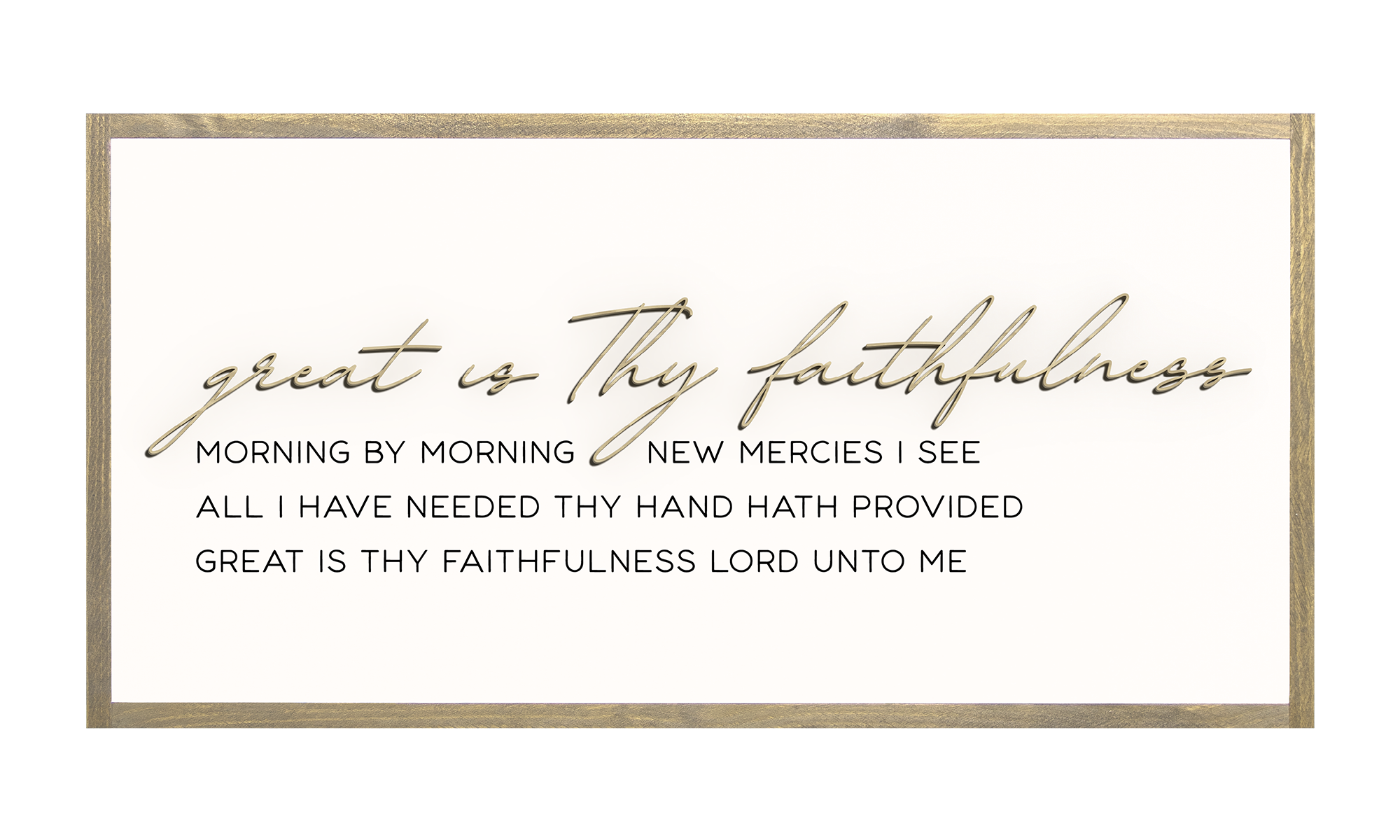 Great is Thy Faithfulness