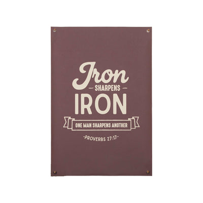 Iron Sharpens Iron | Canvas Banner