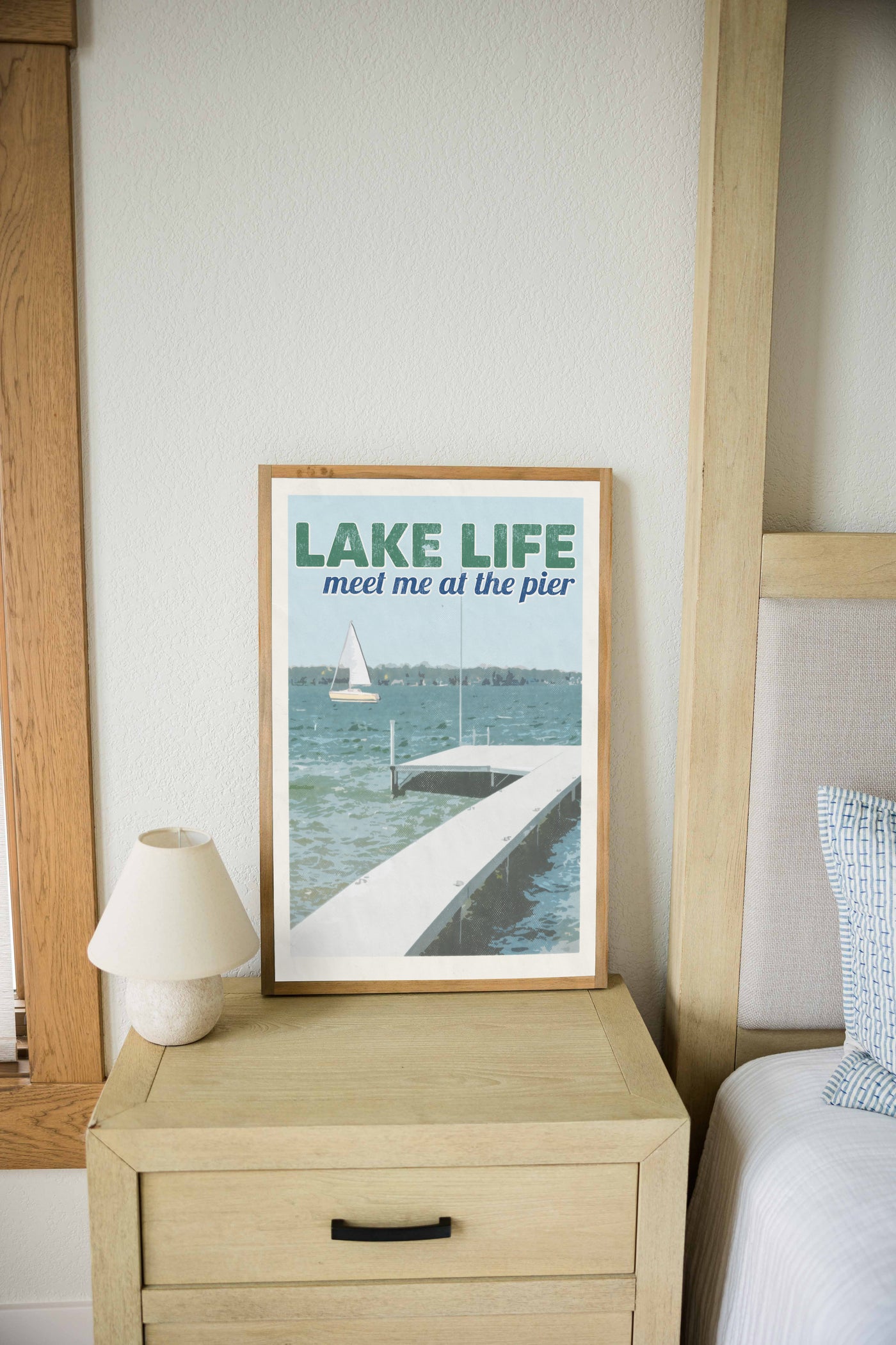 Lake Life Vintage Poster