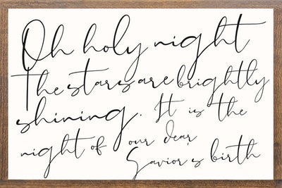 Oh Holy Night