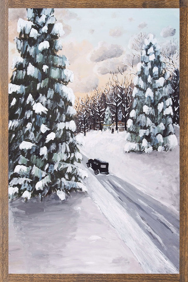 The Cottage After A Snowfall | Sara Jeffries