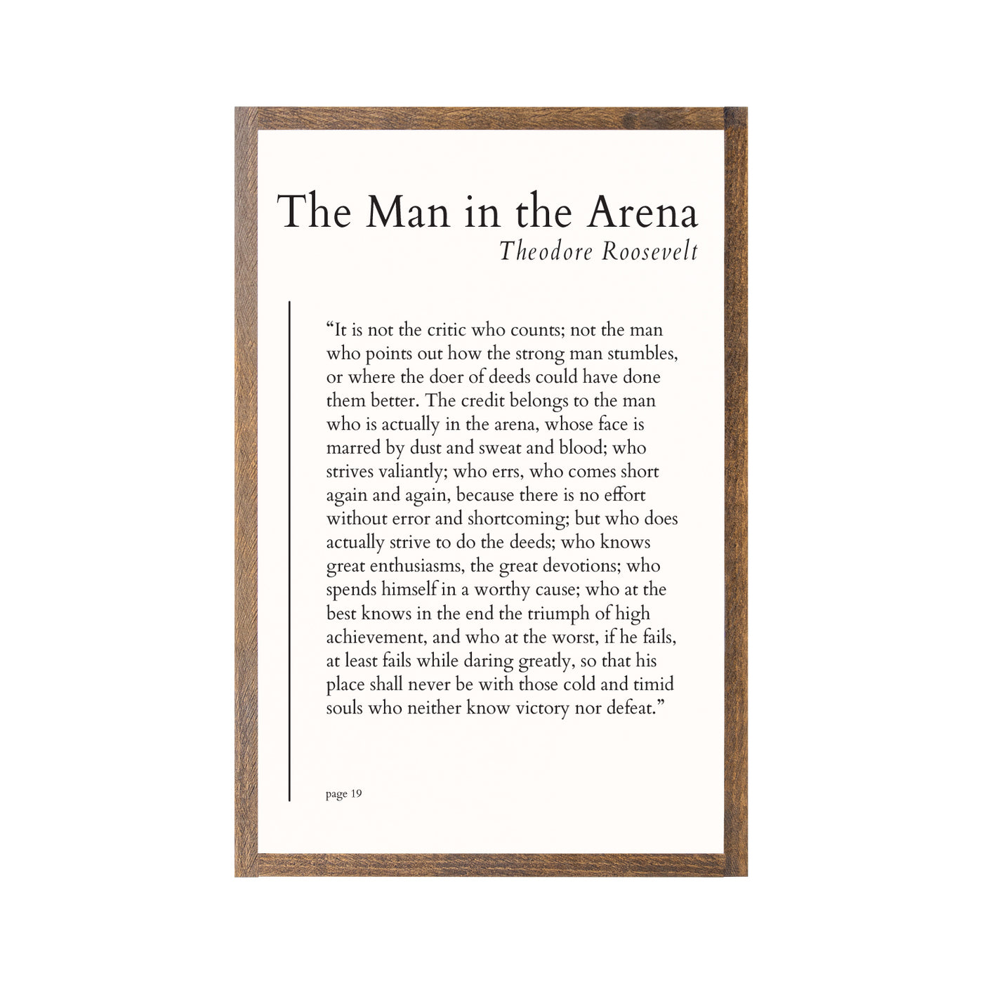 The Man in the Arena