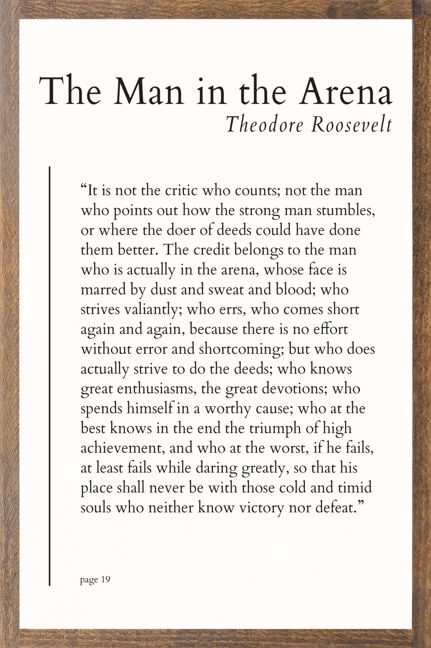 The Man in the Arena