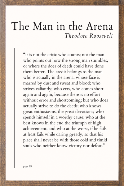 The Man in the Arena