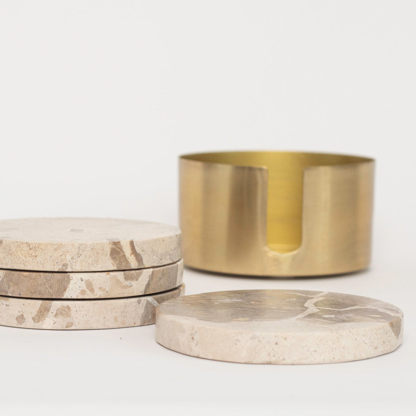 Zoe Marble Coaster Set