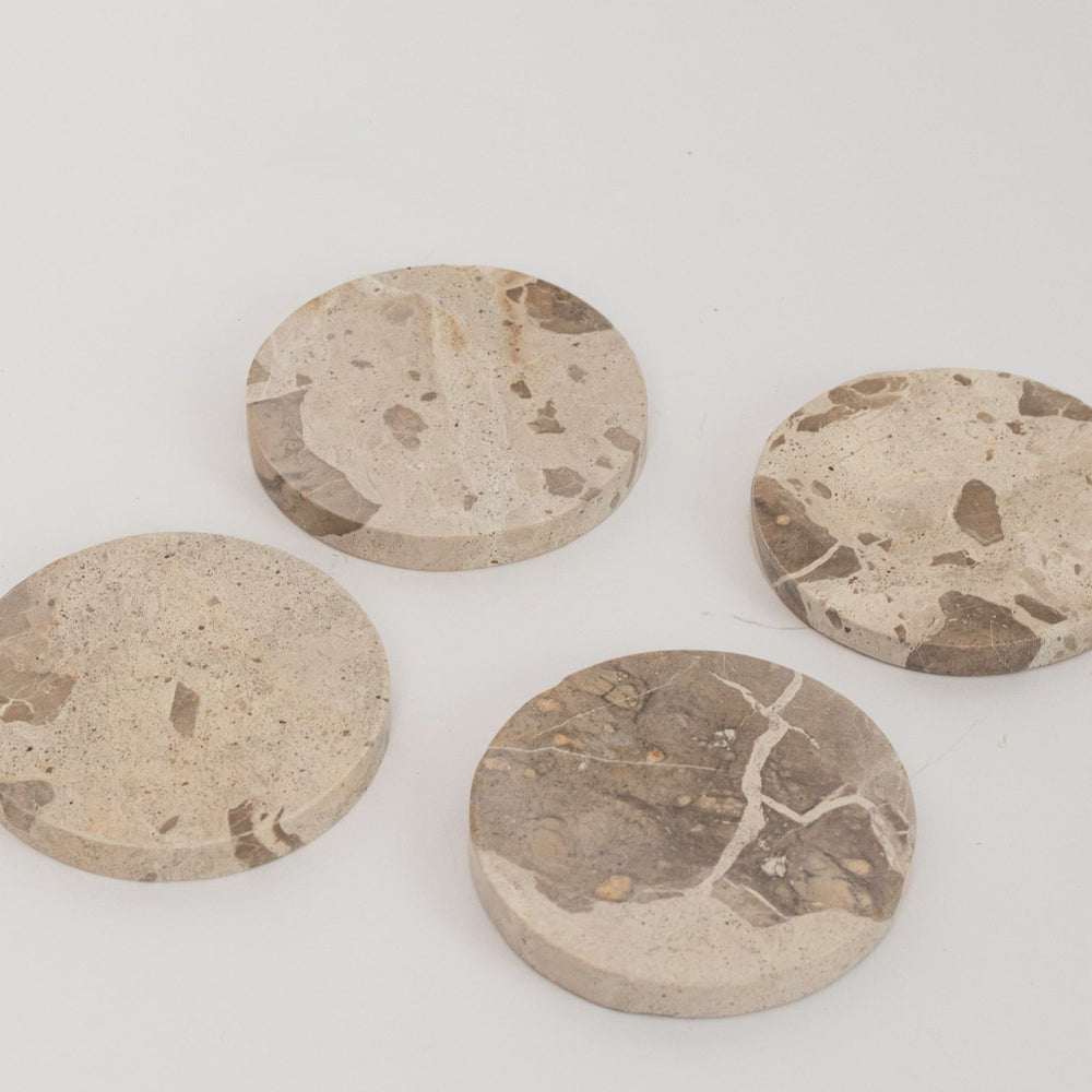 Zoe Marble Coaster Set