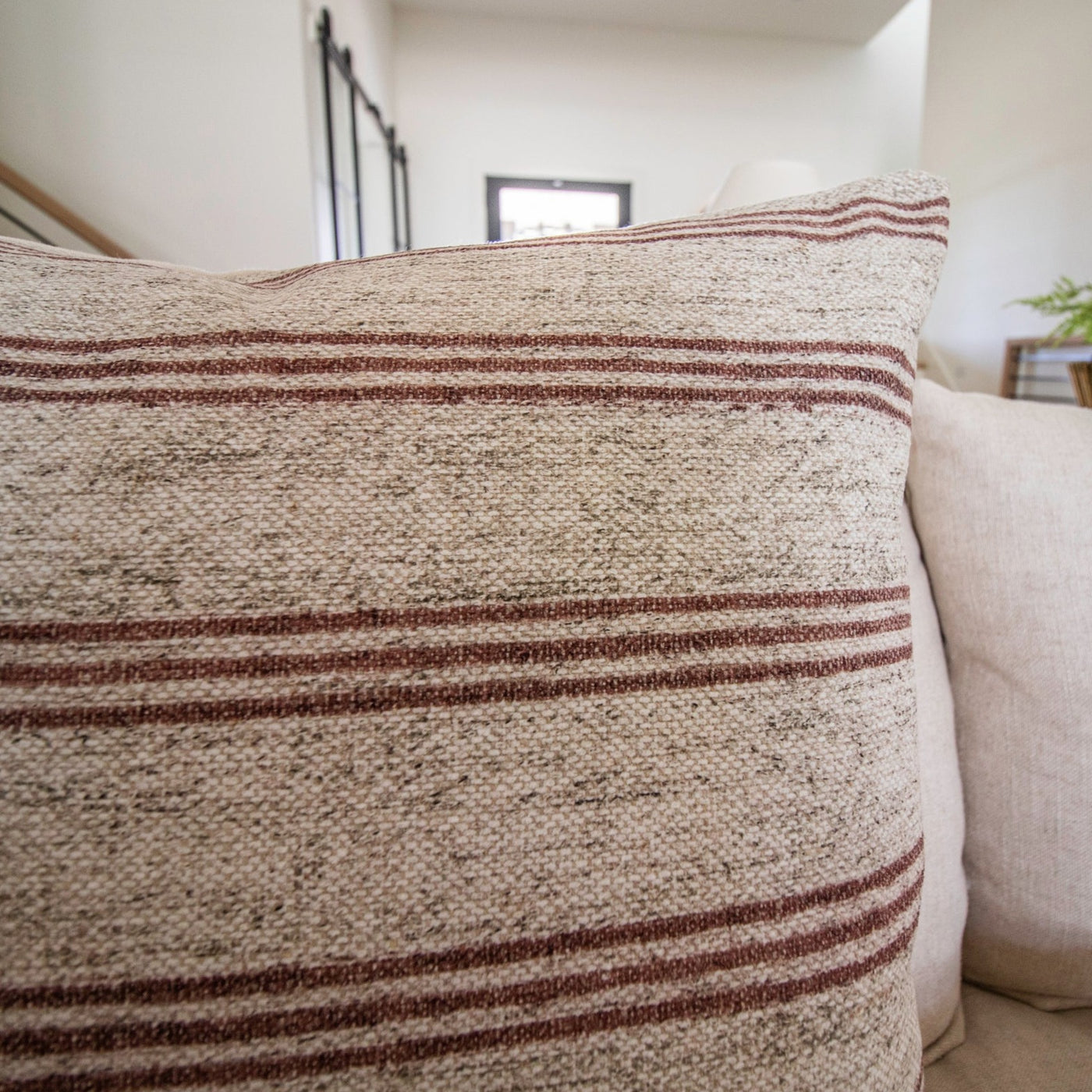 Amber Lewis x Loloi Zephyr Pillow | Wine Color