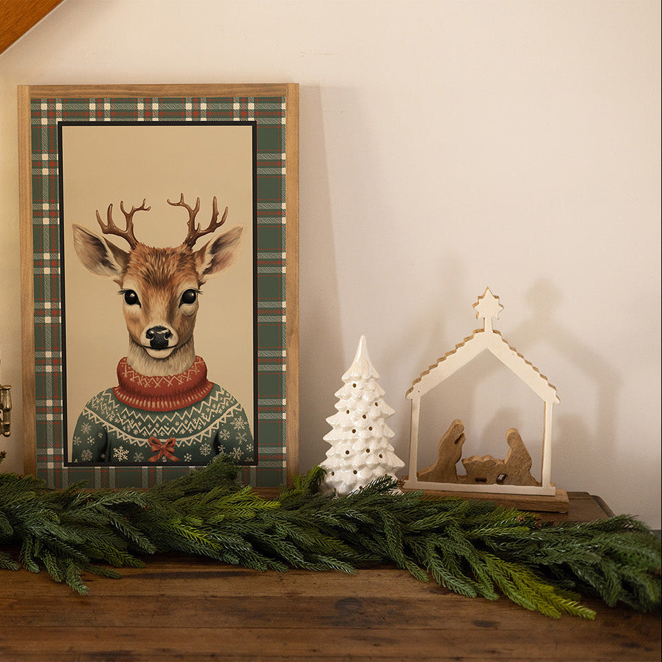 Wood and Enamel Nativity Scene