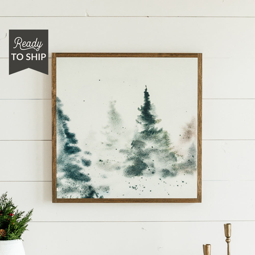 Evergreen Landscape | Ready to Ship
