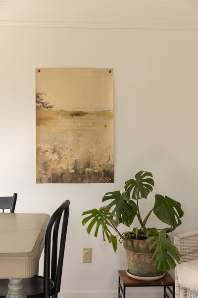 I Will Strengthen You Vintage Art | Canvas Banner