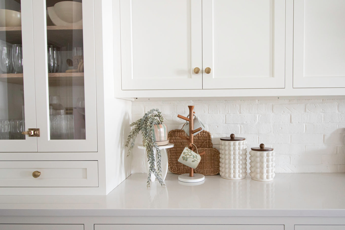 Wood + Marble Mug Rack