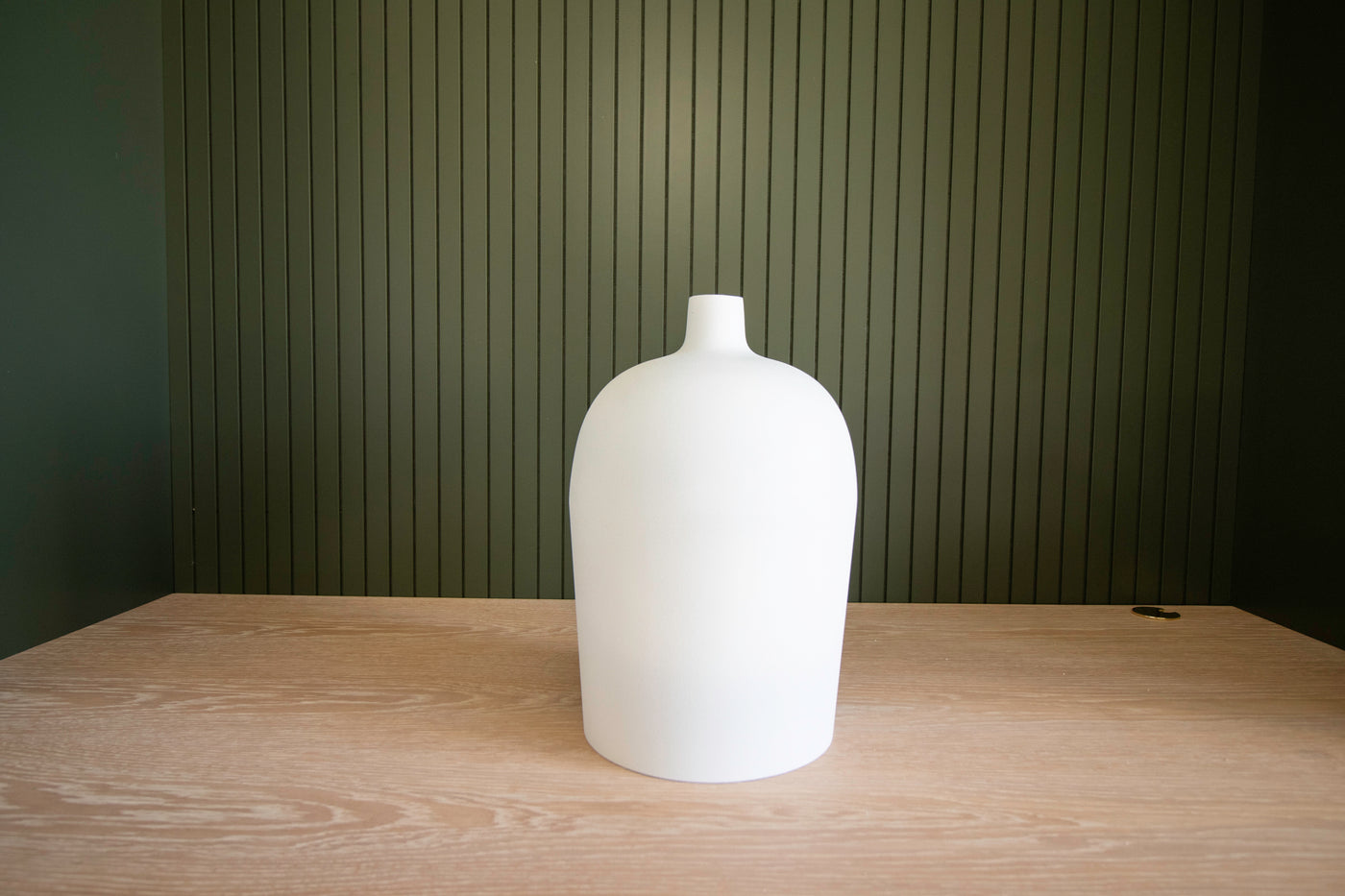 Matte White Open Bottom Vase