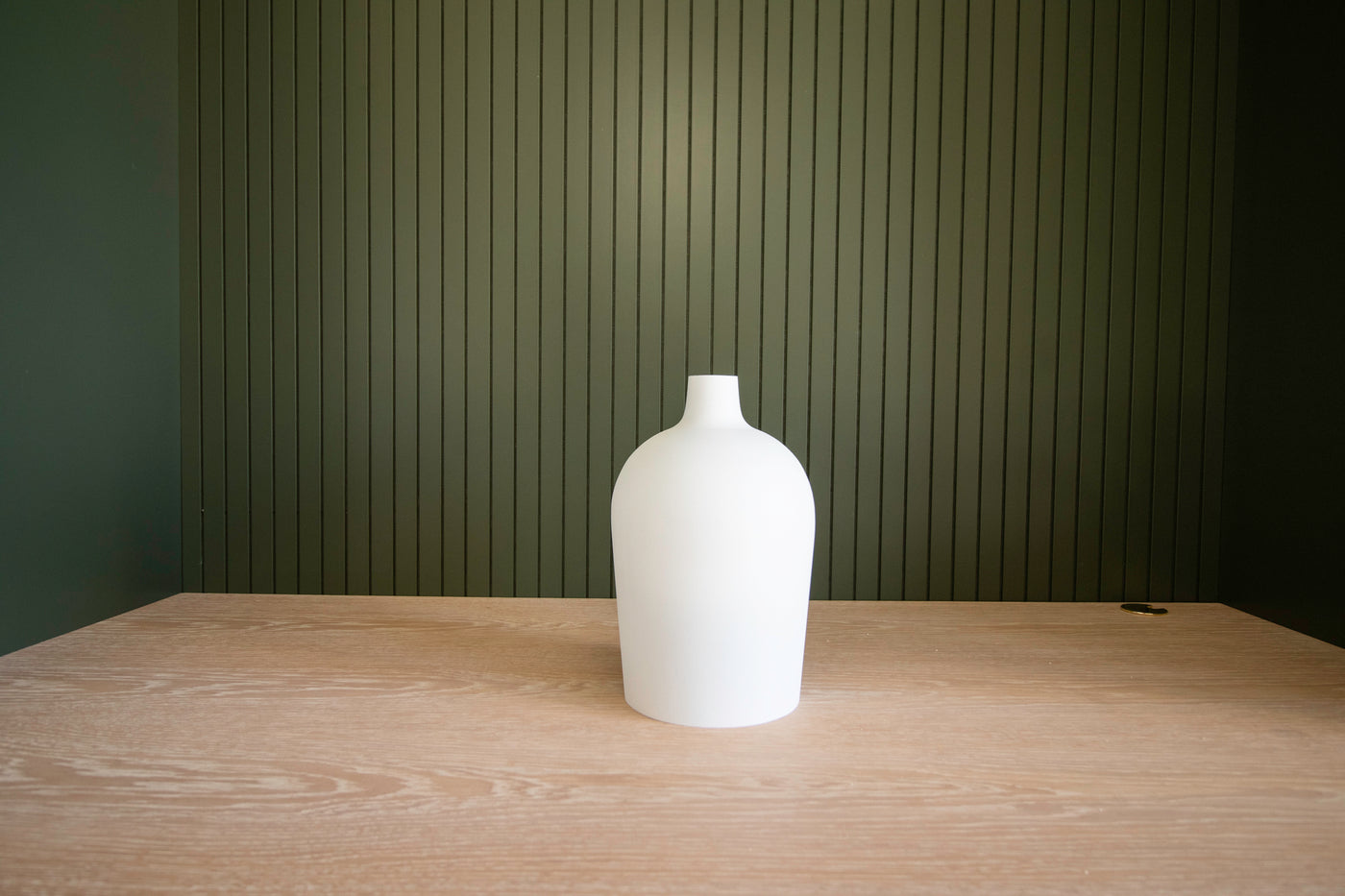 Matte White Open Bottom Vase