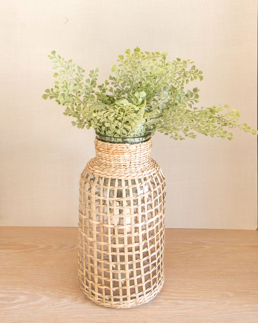 Laurel Glass Vase