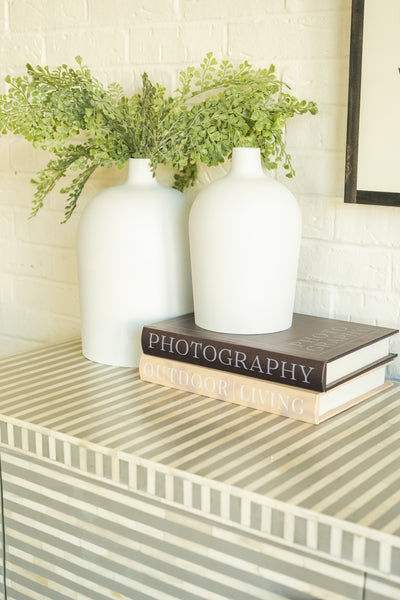 Matte White Open Bottom Vase