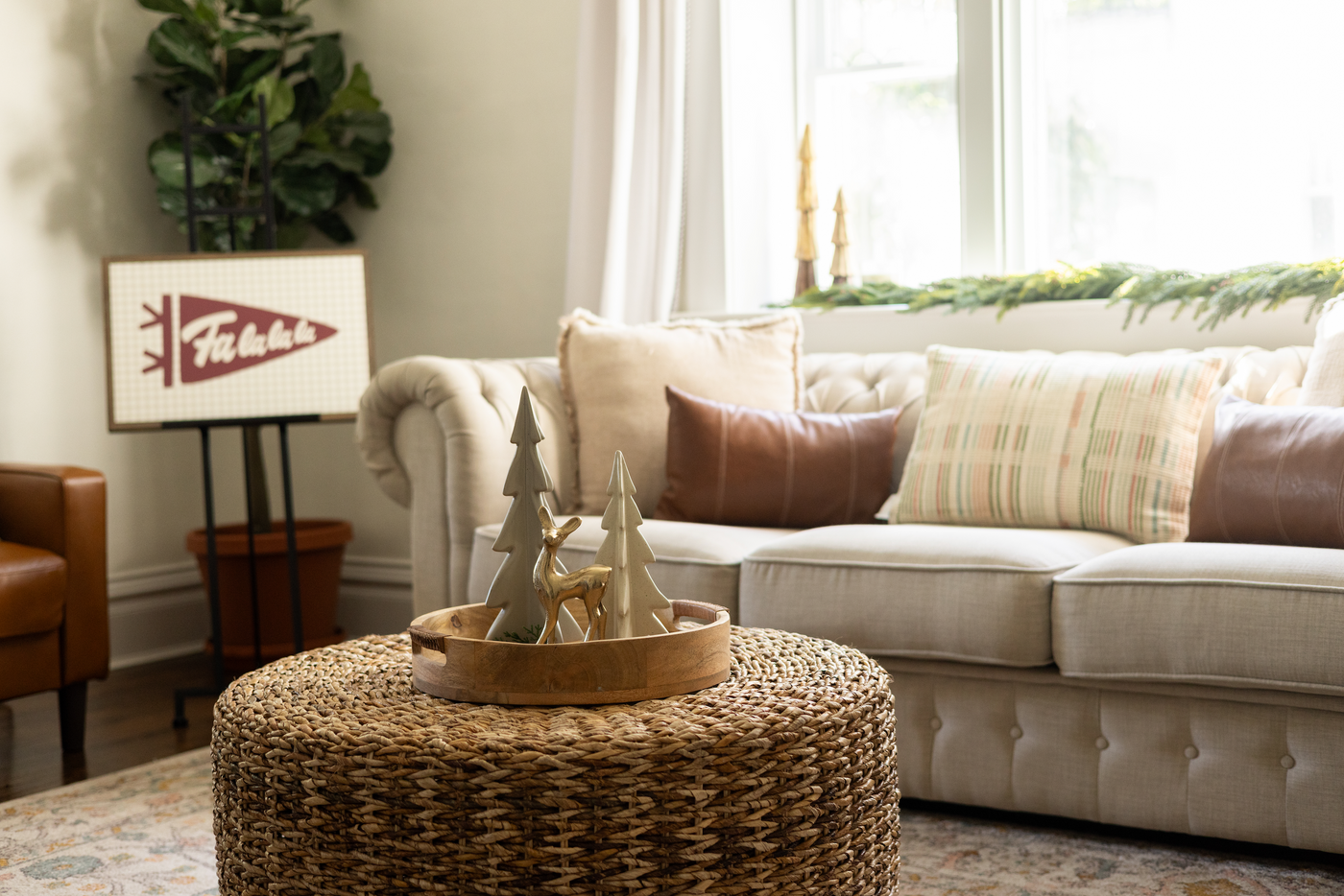 Evergreen Stripe Pillow